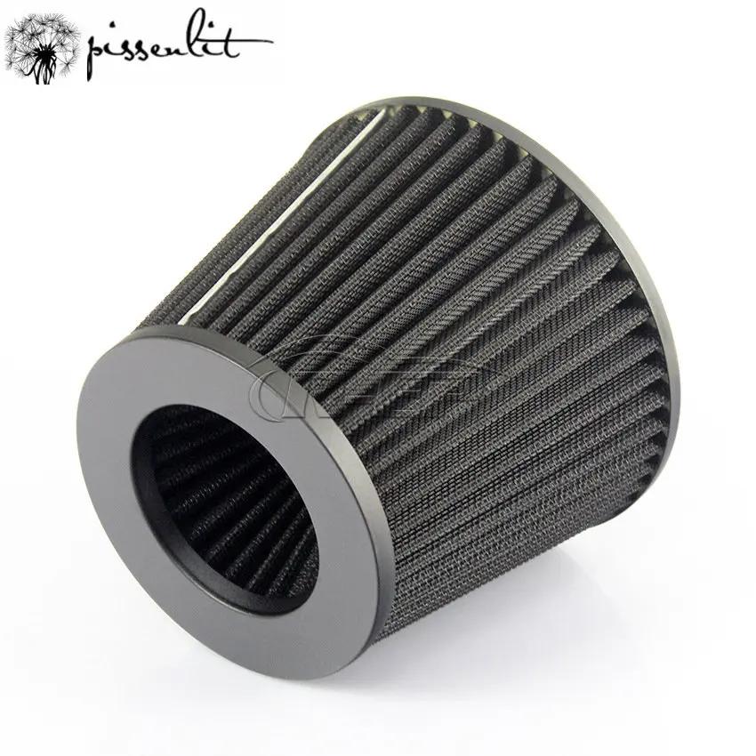 Воздушный фильтр универсальный 76 мм для нагнетателя черный 3-дюймовый холодный воздухозаборник фильтр с высоким расходом аксессуары автомобильные воздухозаборники детали