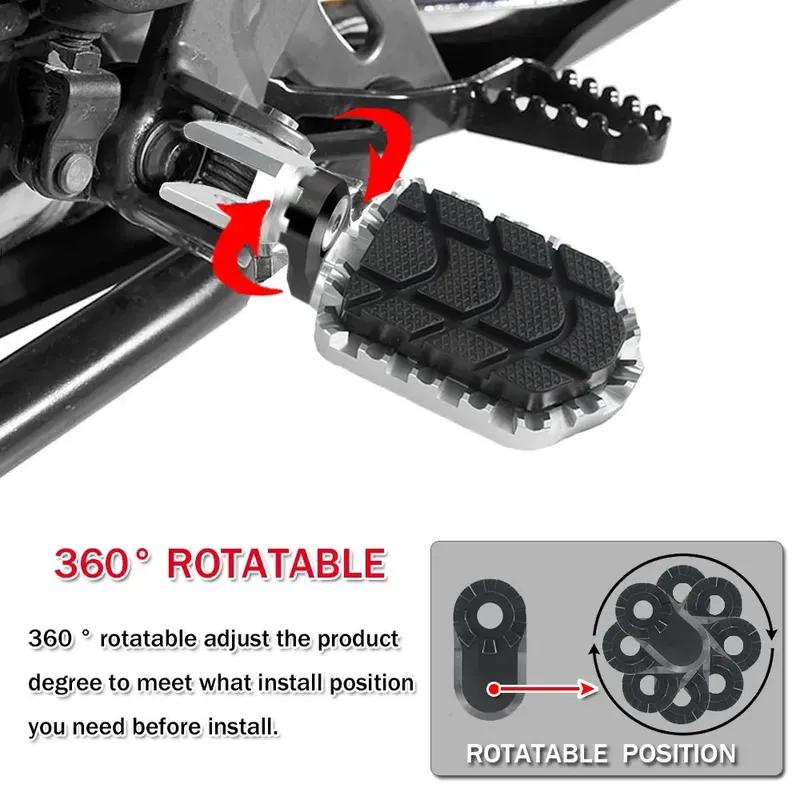 For BMW R1200GS OC 2004-2012 R nine T R12 24-26 Motorcycle Foot Pegs Footrest Footpeg F650GS F700GS F800GS R1100GS R1150GS 99-03