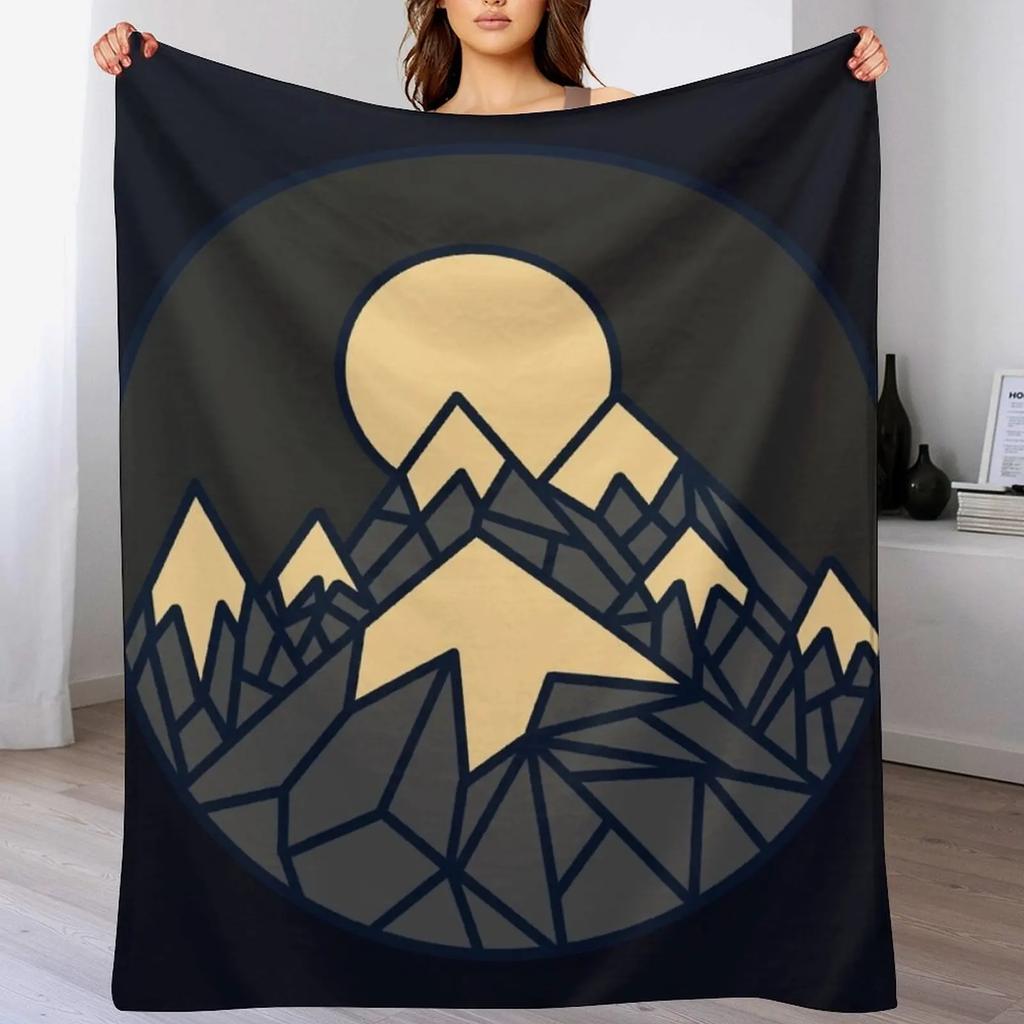Mountains Throw Blanket Stain Resistant Cozy Warm Blanket