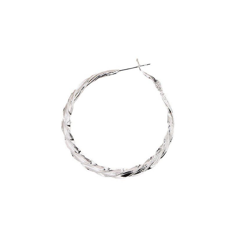 Серьги-пряжки Twist Mobius с застежкой-молнией Personality Flow Fashion Retro Round Circle Earrings Wholesale
