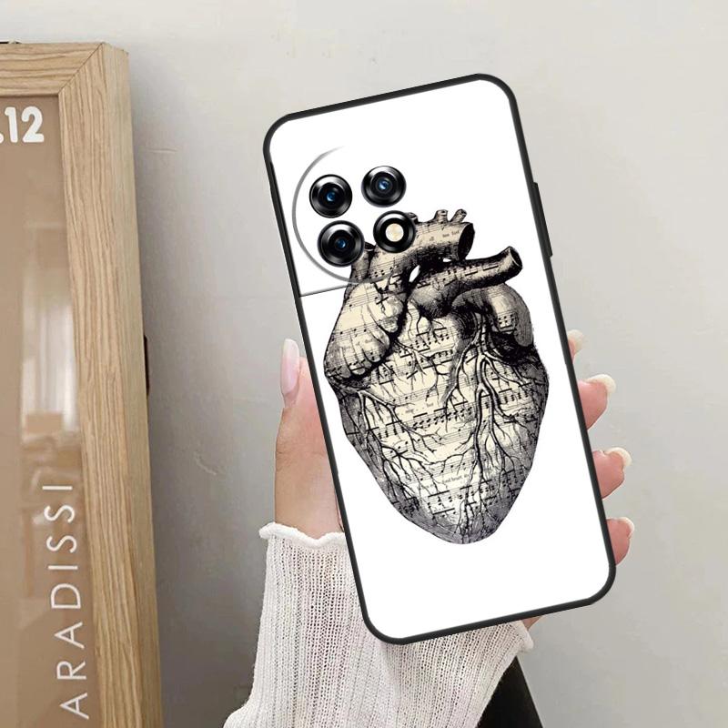 Чехол Anatomical Heart Anatomy для OnePlus Nord CE 4 3 2 Lite 2T N10 N20 N30 OnePlus 12 11 9 10 Pro 8T 10T 12R Cover