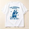 Casual Opossum Graphic T Shirt The Horrors Persist But So Do I Funny Printed Short Sleeve Top
