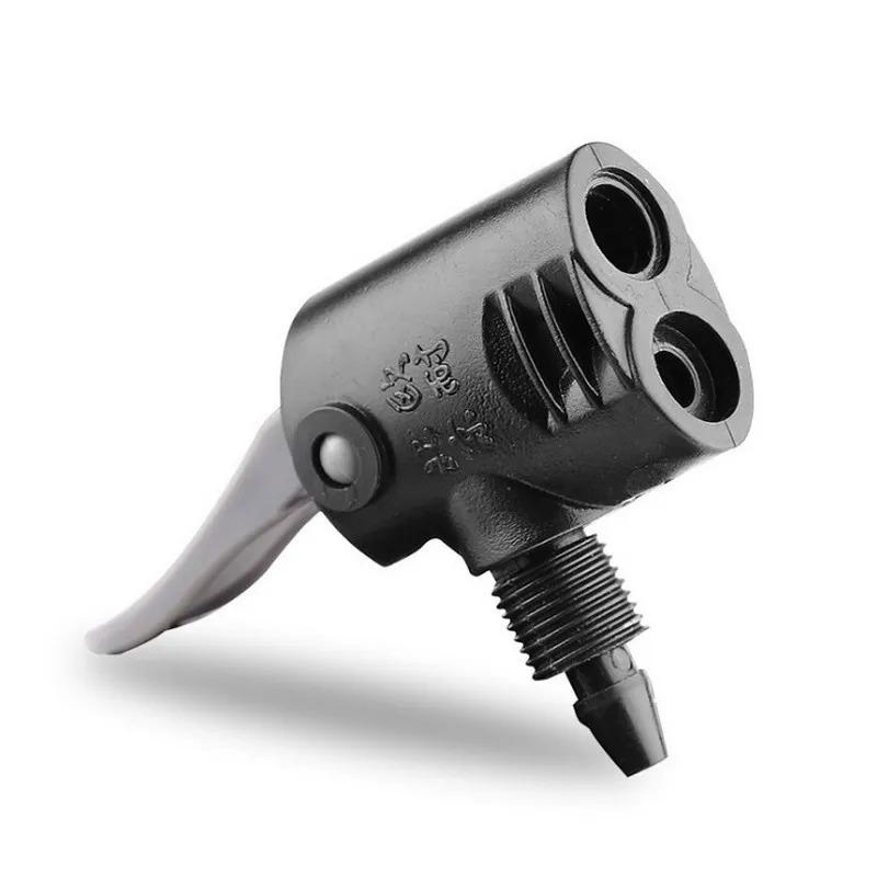 1PC Bicycle Pump Nozzle Hose Adapter Dual Head Pumping Parts Service Accessories F/V Service A/V Schrader/Presta Valve Converter