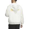 adidas Нео свободная куртка с капюшоном и буквенным принтом Мужские куртки белые IK3421