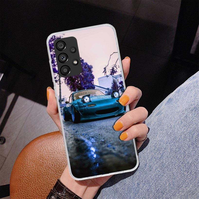 JDM Машина MX5 Милый Чехол для Телефона Для Samsung Galaxy A52 A32 A22 A12 A51 A31 A50S A30S A20S A10S Note 20 Ultra 10 Plus S10 A72 A71 Gal