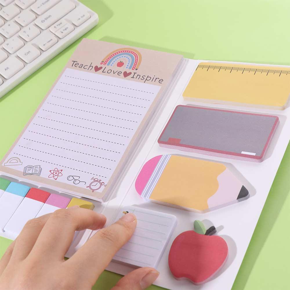 To Do List Sticky Note Pads Self-Stick Writing Memo Pads Teacher Sticky Notes School Office