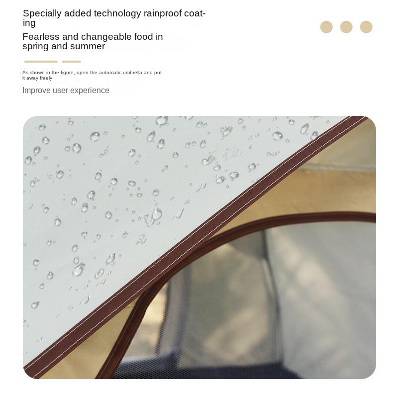 Tent Outdoor Camping Automatic Portable Folding Quickly Open Camping Silver Glue Coating Thickened Rainproof