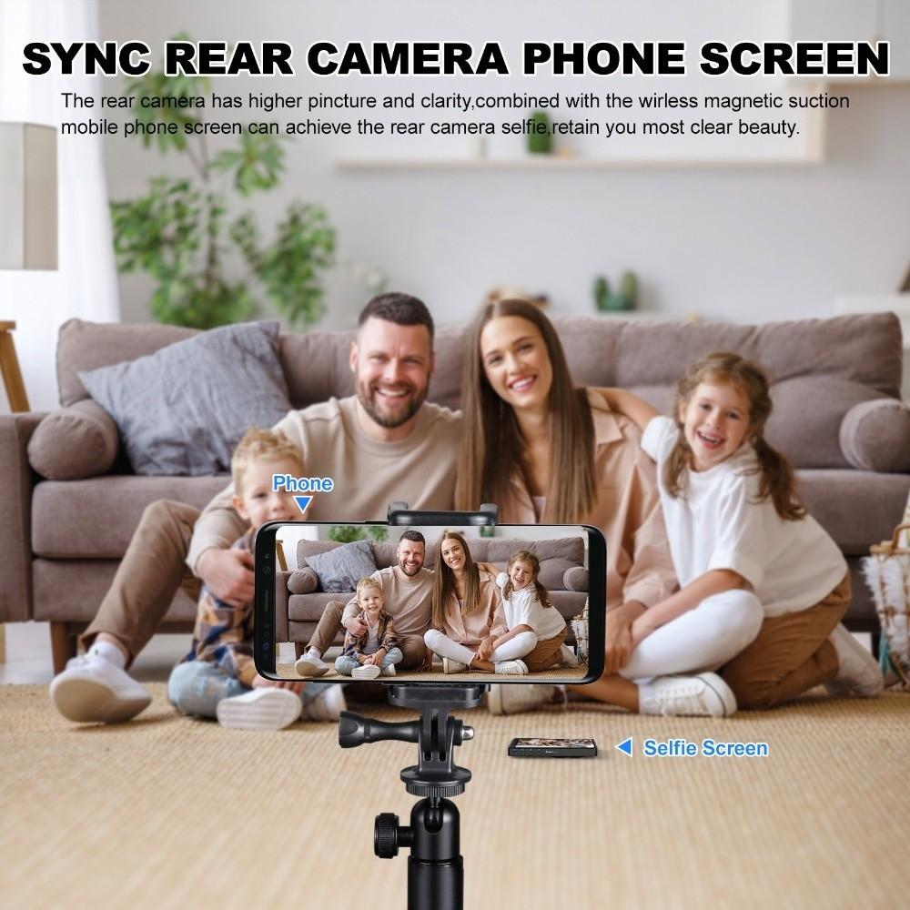 Magnetic Selfie Display Screen 3.97in Screen Rear Lens Screen Back Camera Monitor Live Stream