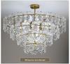 European Style Glass Chandelier for Luxury Living Room or Bedroom Decor