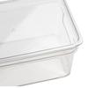 HAISIDIKE Clear Plastic Dustproof Storage Box with Lid and Handle
