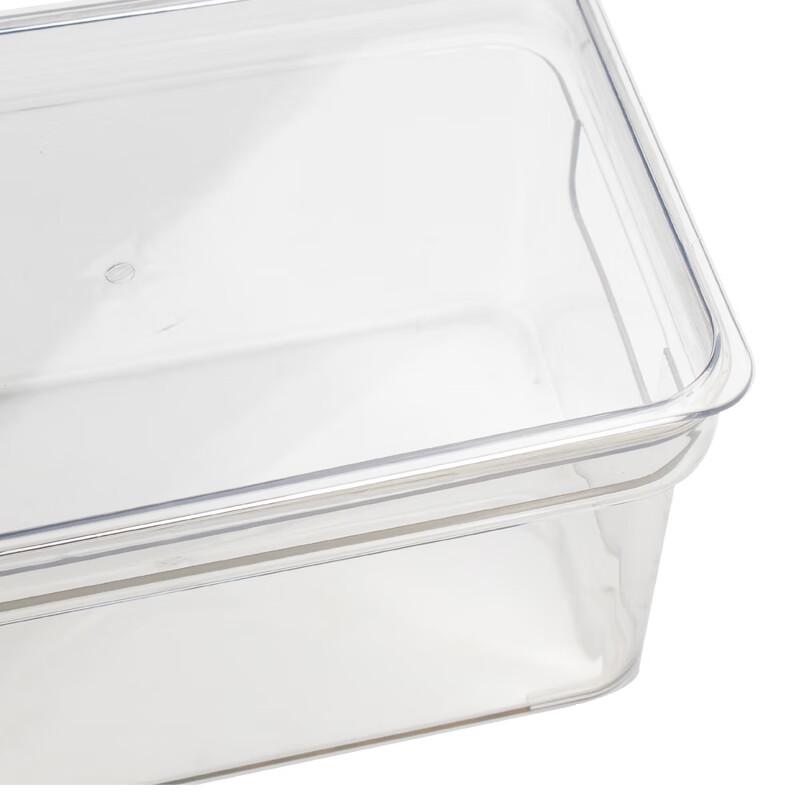 HAISIDIKE Clear Plastic Dustproof Storage Box with Lid and Handle