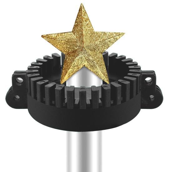 Навершие для флагштока в виде рождественской елки, крюк для крепления света, сверхпрочное, атмосферостойкое крепление для флагштока, крюк-держатель для подвешивания рождественской гирлянды