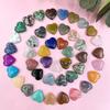 Non-porous Natural Crystal Stones Natural Quartz Crystal Ornaments Heart-shaped Stone  Gift