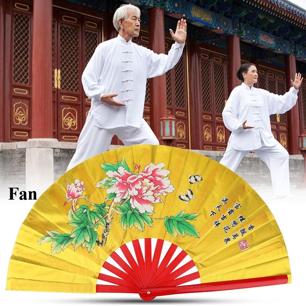 folding Tai Chi made of hand fan for dancing and includes fan traditional high storage bag gift wrapping Chinese-style fan, fan, bamboo, practice