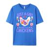 Just A Girl Who Loves Chickens Cute Chicken Luxury Clothing Women Shirts For Men Vaporwave
