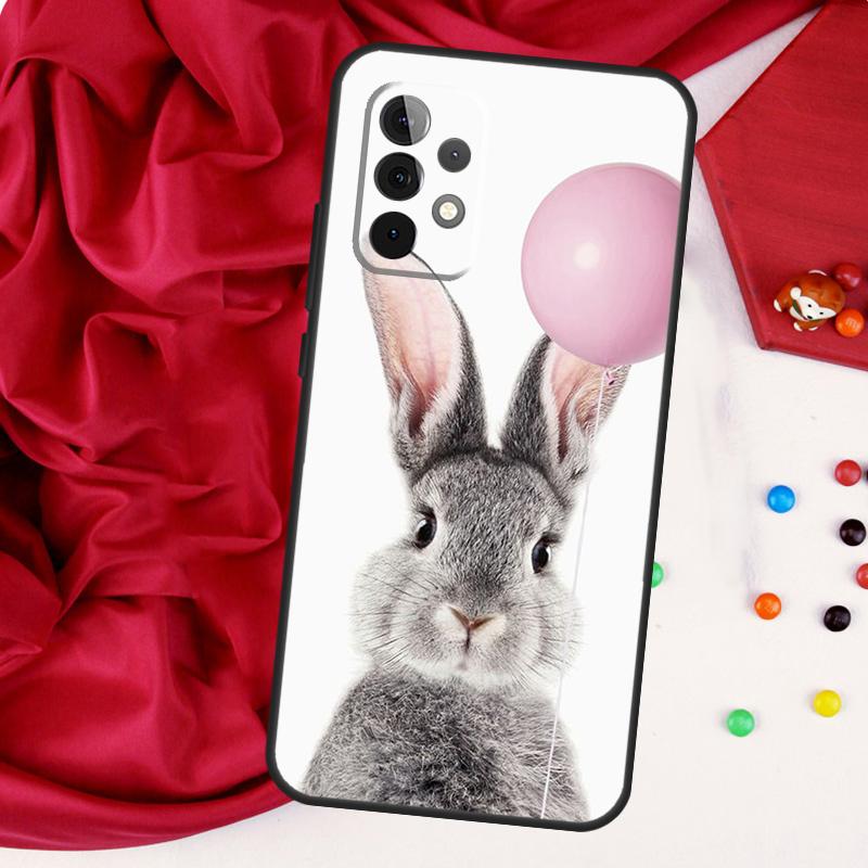 Милый Кролик Для Samsung Galaxy A15 A55 A53 A33 A35 A22 A32 A52 A54 A34 A14 A56 A36 A26 A16 A05 A06 Чехол