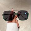 Fashion Oversized Retro Square Sunglasses Men Women  Double Bridge Shades Eyewear  Design Uv400 Sun Glasses