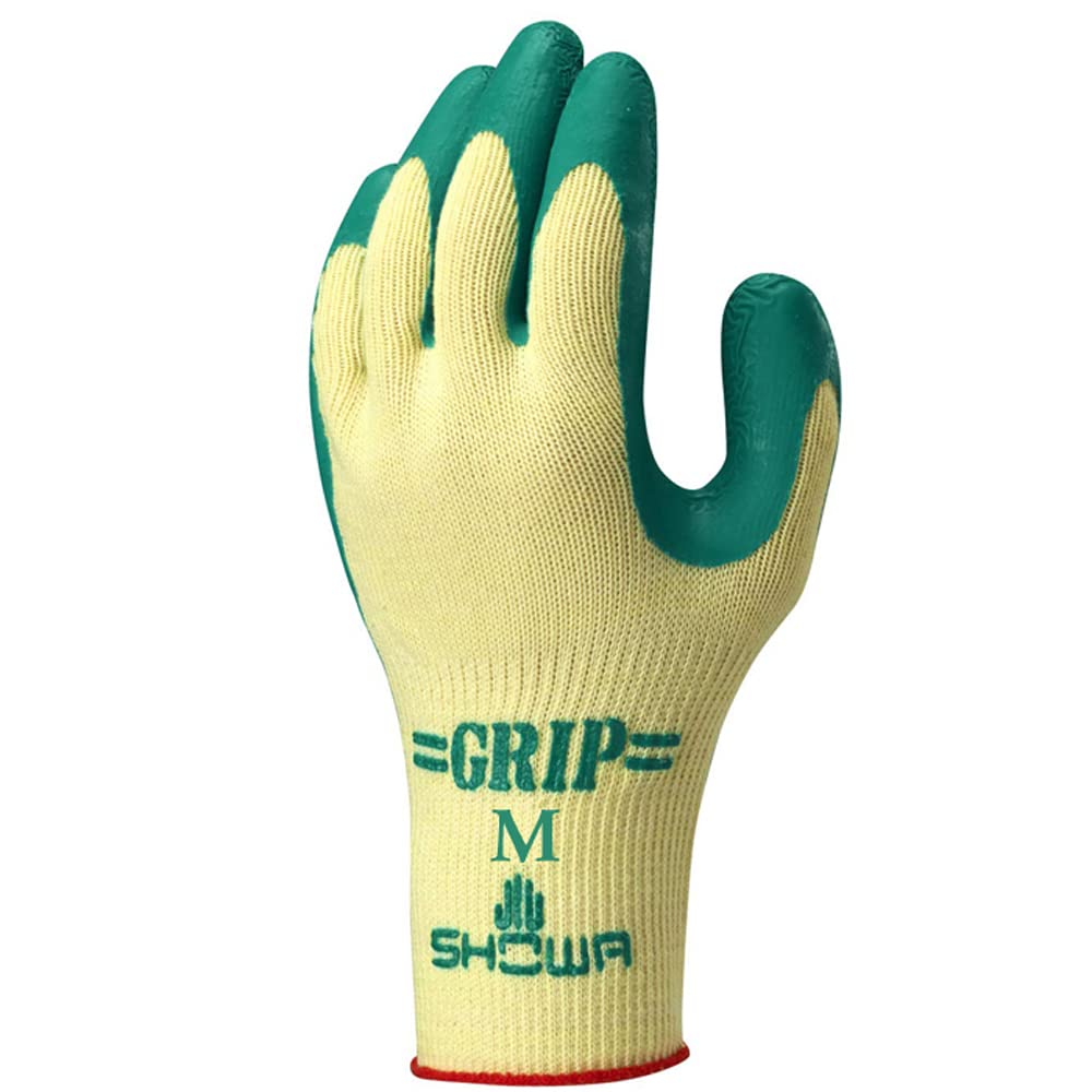 Showaglove Work Gloves 313 Grip Soft Pack of No. Type, Medium, Green, 3-Pair (Set 2)