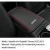 Чехол-подлокотник на центральную консоль Rifoda, подходит для Hyundai Tucson 2022 2023 2024, устойчивый к царапинам, кожаный чехол на бокс-подлокотник, элемент декора салона