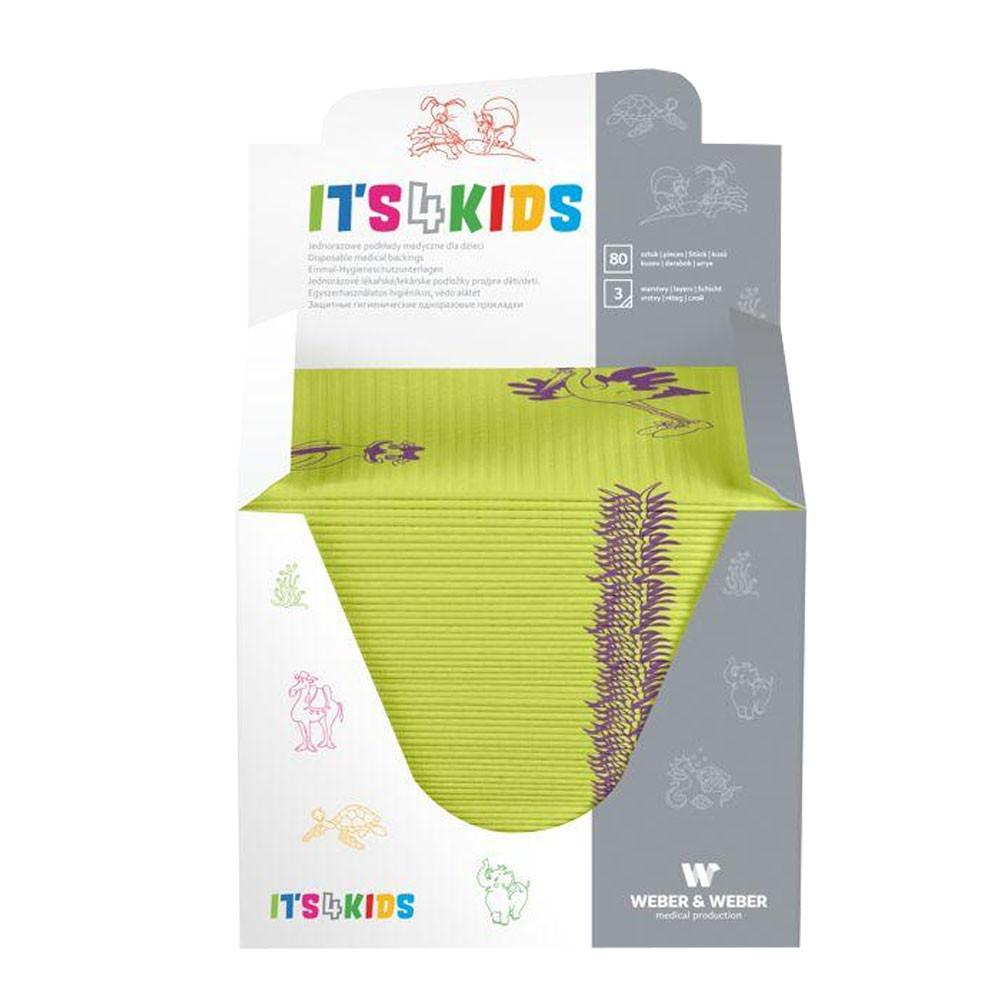 Children' Pad 33cm x 48cm Lime Green Foil Backed 54g Its4Kids 80pcs