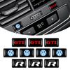Car Metal Wheel Tire Valve Caps 3D Epoxy Badge Interior Sticker for Volkswagen VW GTI R Touareg Passat Scirocco Polo Touran Golf