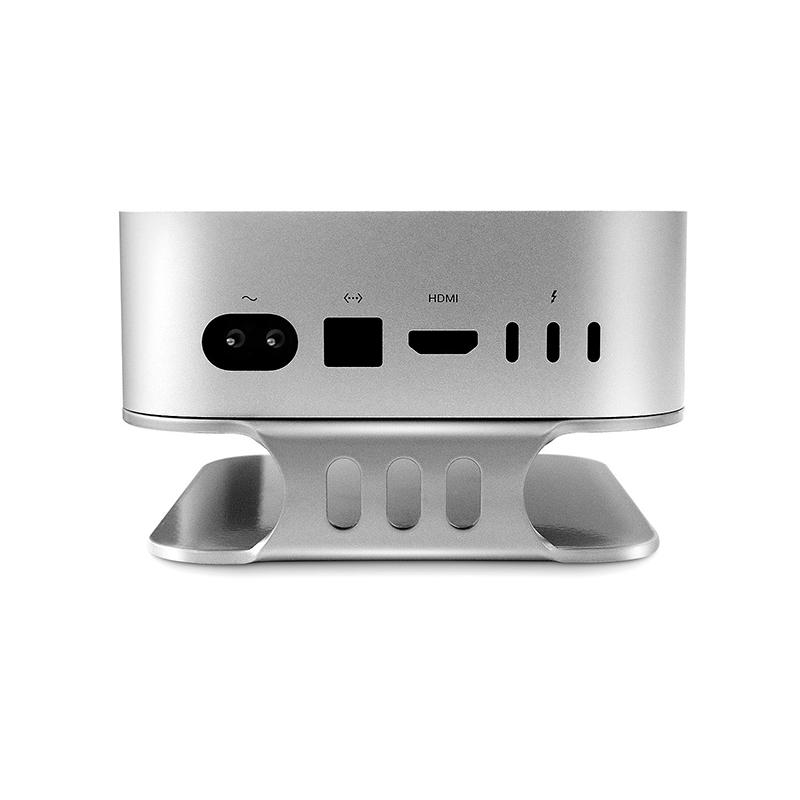 Mini Computer Matel Desktop Stand For Mac Mini M4 2024 Stand Bracket Aluminum Mount Dock Holder Pc Cooling Accessories