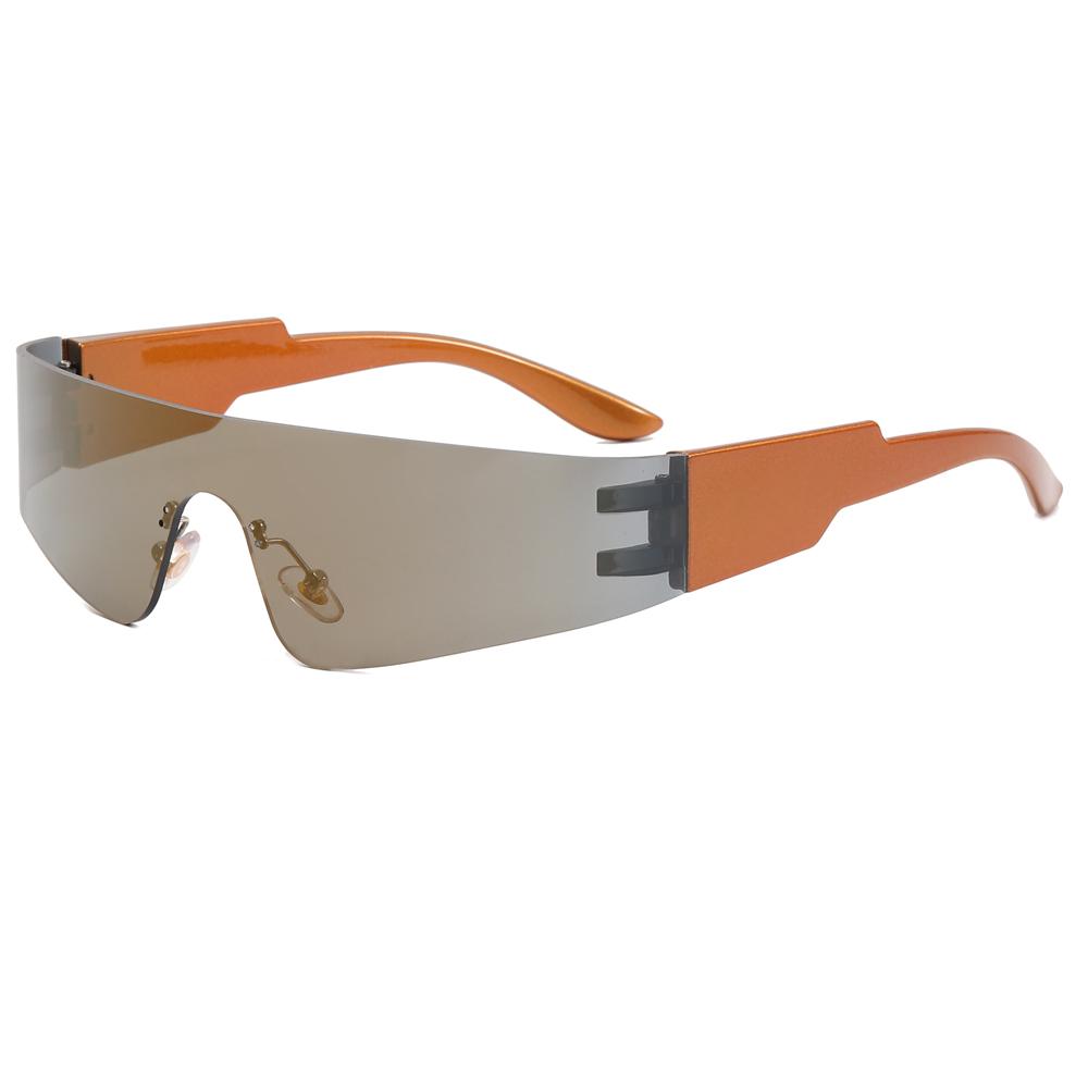 Superhot Eyewear 20645 New One Piece Lens Women Sunglasses Oversized Rimless Fashion Sport Wrap Around Future Sunglasses