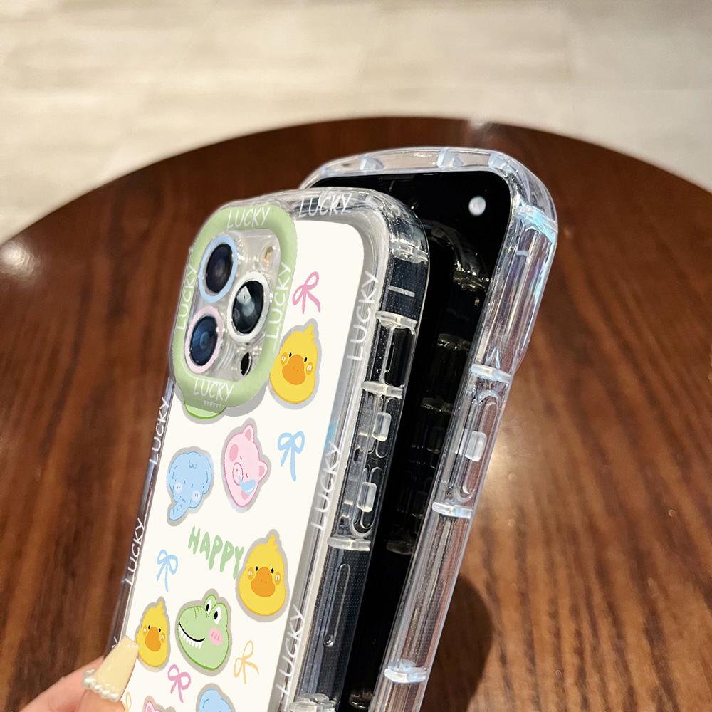 Чехлы для мобильных телефонов iPhone 11 13 XR 15 Pro Max 12 14 Pro Max чехол для iPhone 16 7 Plus 8 Plus XS Max Мультяшный узор Защита от падений Ударопрочный