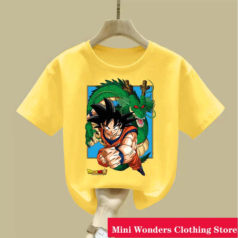 New Dragon Ball Z T Shirt Children New Kawaii 2025 Funny Summer Cartoon T-shirt for Boys Girls Kid Clothing Unisex Short Sleeves