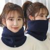 Thickened Lining Neck Scarves Wool Fur Sport Scarf Fashion Face Mask  Winter