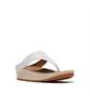 Женские шлепанцы Fitflop Lulu Lux с графическим плетением из кожи, с ремешком между пальцами - Урбан Уайт (Ft64K2T301)