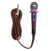 Handheld Wired Microphone Clear Sound Zinc Alloy Dynamic Moving Coil Microphone for Home Stage Use