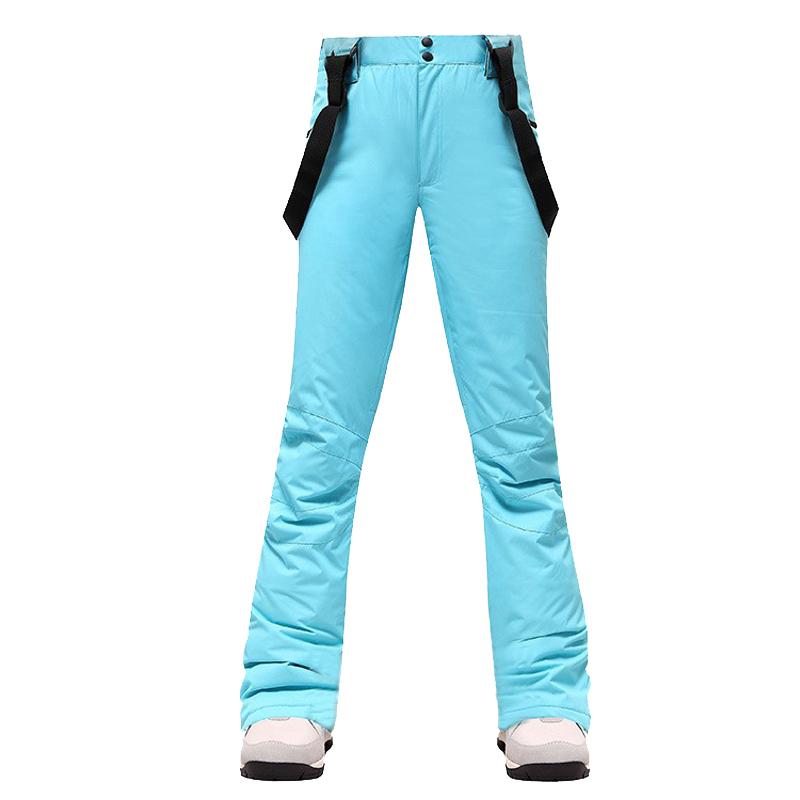 -30 Degrees Ski Pants Women Winter Outdoor Thicken Windproof Waterproof Warm Snow Trousers Sports Snowboarding Breathable Pants