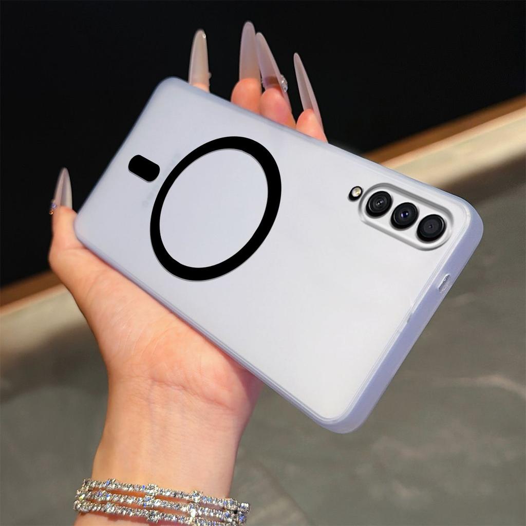 Матовый полупрозрачный магнитный чехол для телефона Samsung Galaxy A50/A50S/A30S Мягкий ударопрочный чехол из ТПУ