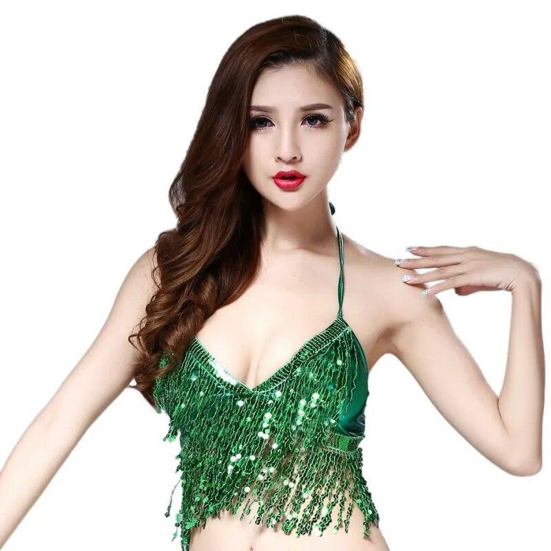 Женские бюстгальтеры для танца живота, брендовая дизайнерская одежда с кисточками и бусинами ручной работы, дизайн одежды с блестками