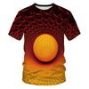 Fashion Men's T-shirts With Abstract Three-dimensional Graphic T Shirts Summer Casual Breathable T-shirts with Short Sleeves Top