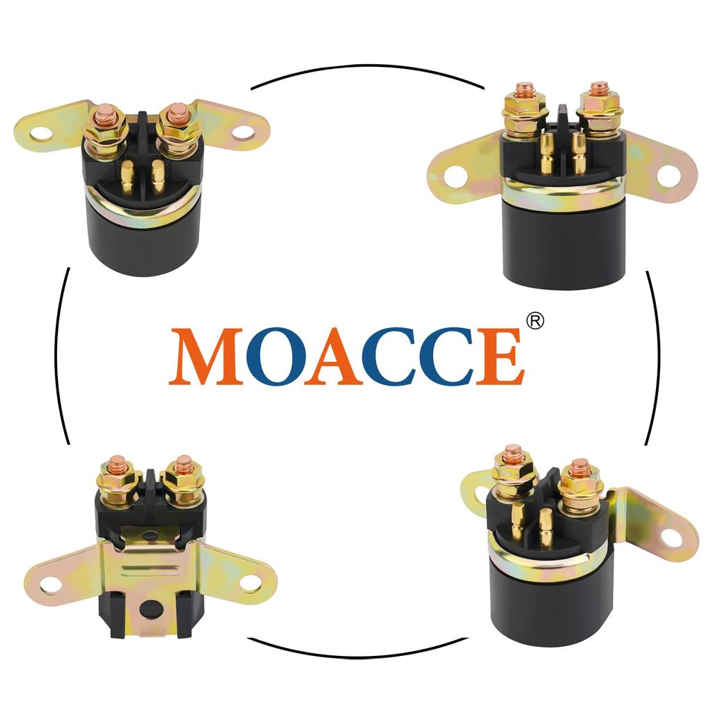MOACCE Motorcycle Cell Relay Starter Relay Compatible Model Suzuki GN125 1991-1997/GSF400 1991-1993/GS500 1989-1996/GSX600 1988-1997/