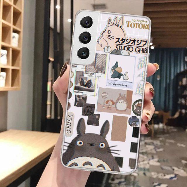 Мягкий чехол для телефона Totoro Studio Ghibli с аниме для Samsung Galaxy S23 S22 Ultra S21 Plus S20 Fe S10 Lite S9 S8 + S10e S7 Edge Patter