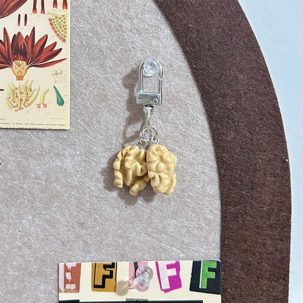 Подвеска для сумки Подвеска Серия Еда Фисташковый ПВХ Брелок Уникальный Брелок в виде имитации еды Женский