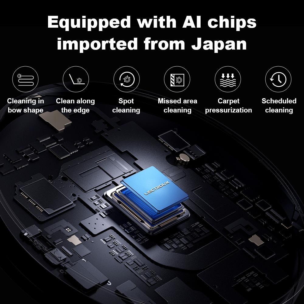 LIECTROUX Робот-пылесос M70 Pro, лазерный лидар, станция автоматической очистки, многоэтажное хранилище карт, выборочная уборка помещений, 6,5 кПа