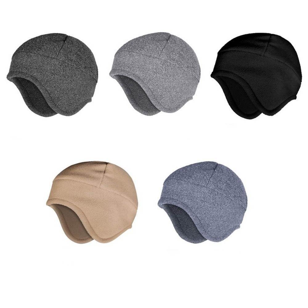 Cycling Windproof Male Bonnet Hat Earmuffs Winter Fleece Beanie Ear Protection Outdoor Hat Men Cap