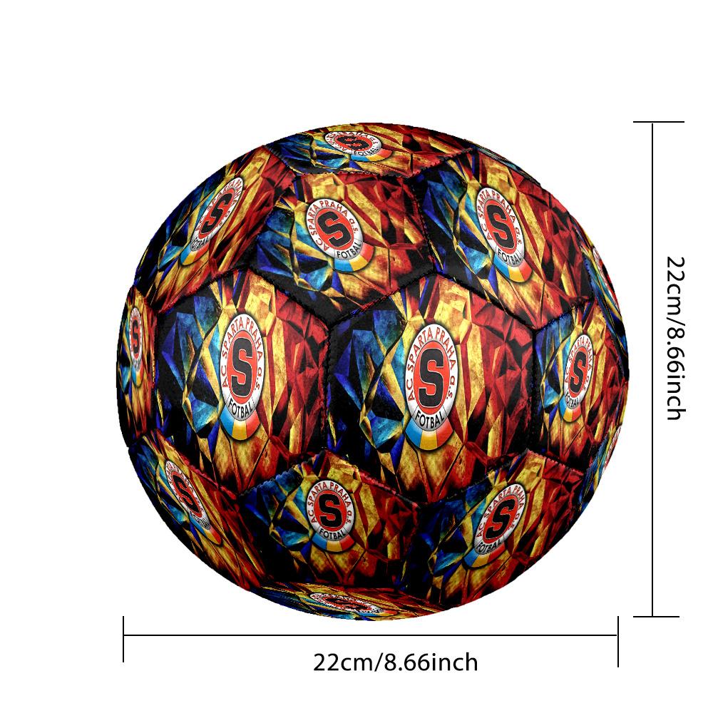 Sparta Prague Theme Size 5 Match Soccer Ball Professional Outdoor Football Soft Touch Training Ball