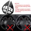 1Pc Car Carbon Fiber Control Button Steering Wheel Switch Interior Sticker for Mitsubishi ASX Lancer Outlander RVR Pajero Sport