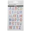 Rhinestone Stickers - Alphabet - 29 Pcs - White