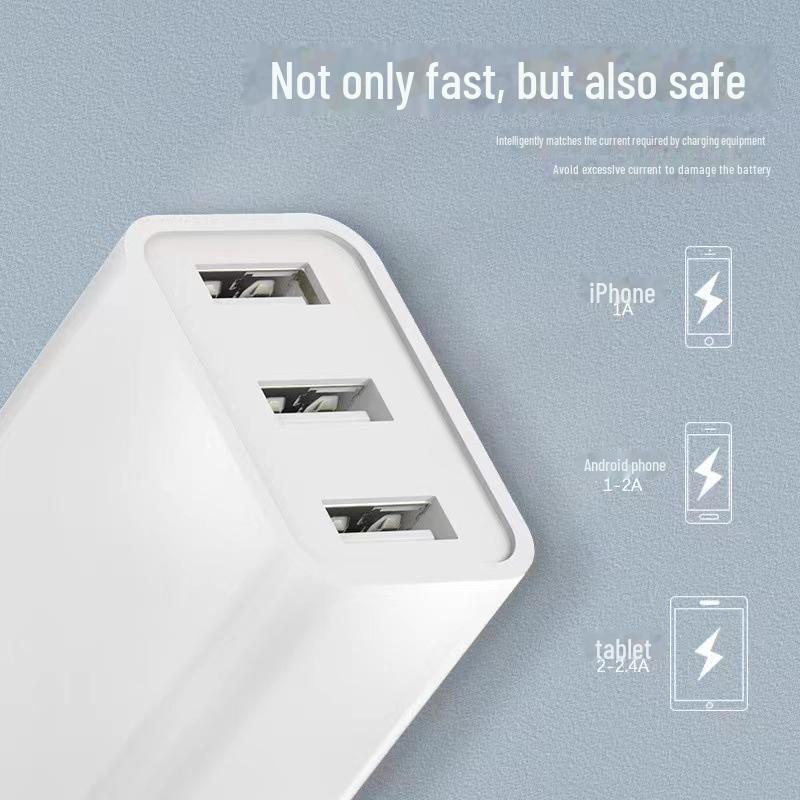 USB-зарядное устройство с несколькими портами и функцией быстрой зарядки QC4.0 для мобильных телефонов