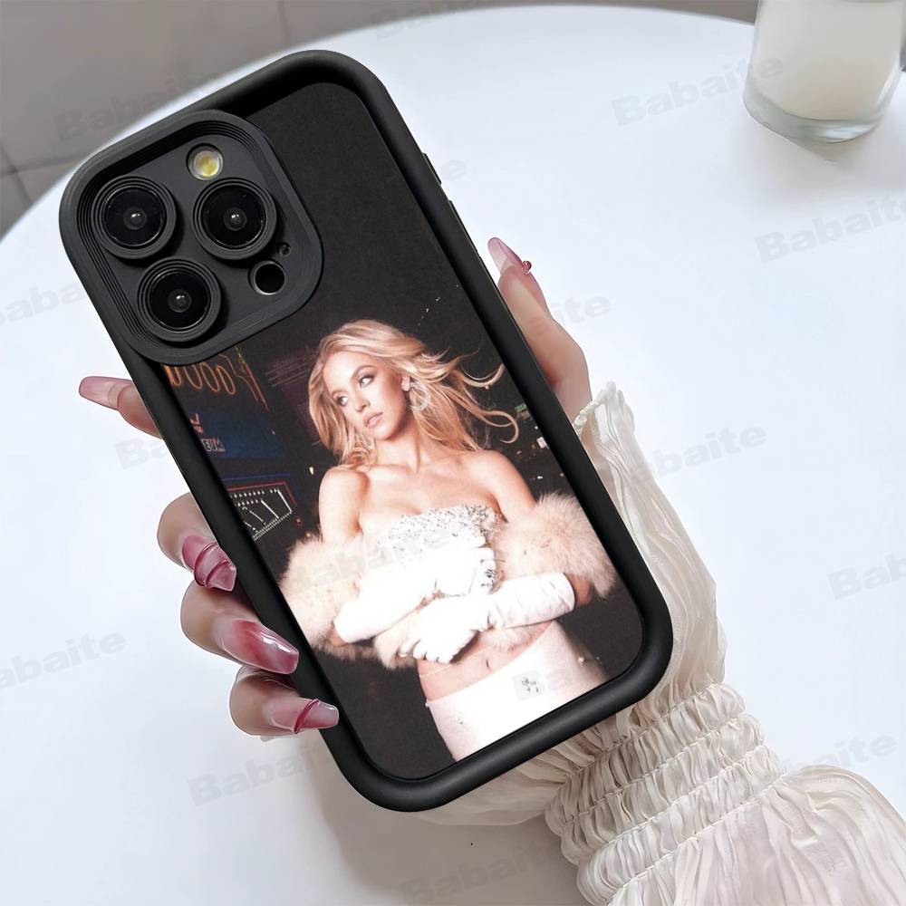 Чехол для телефона певицы Сидни С-Суини Для IPhone 17 16 15 14 13 12 11 Pro Max Plus Mini Счастливым рисунком