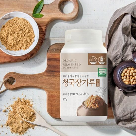 Organic Maru Organic Cheonggukjang Powder, 300g, 2 pieces,Korean Health Food