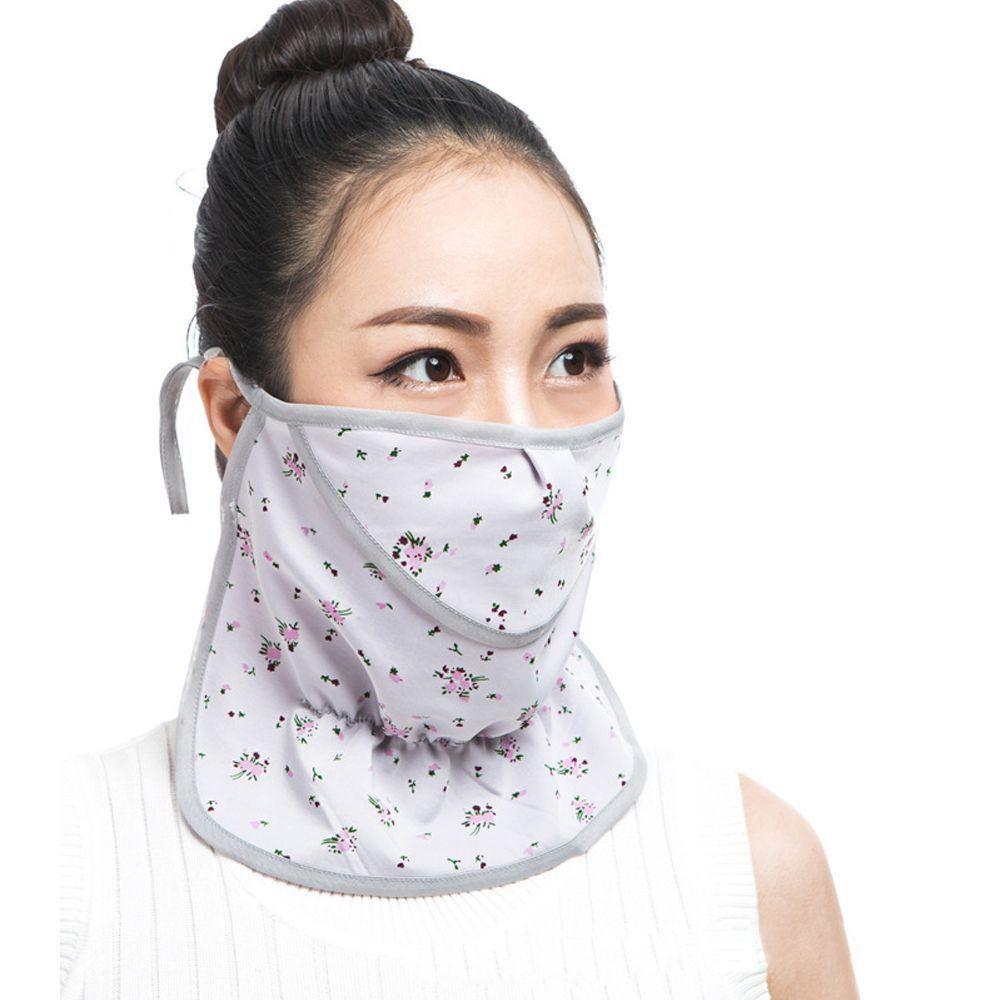 Outdoor Face Gini Sunscreen Face Veil Anti-UV Driving Face Shield Veil  Summer