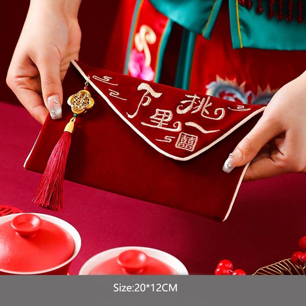 Best Wishes Wedding Red Envelope Multiple Patterns Red Money Packet HongBao  Spring Festival