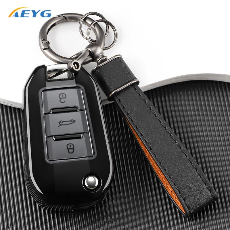 Чехол-держатель брелка из ТПУ для Peugeot 208 3008 308 508 408 2008 307 4008 Для Citroen C4 C3 C6 Cactus C8 3 Кнопки